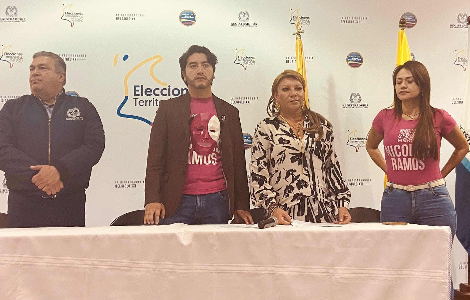 Inscripción de Nicolás Ramos como candidato a la Alcaldía de Bogotá.