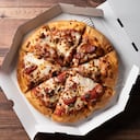 Shooting home delivery pizza in a box