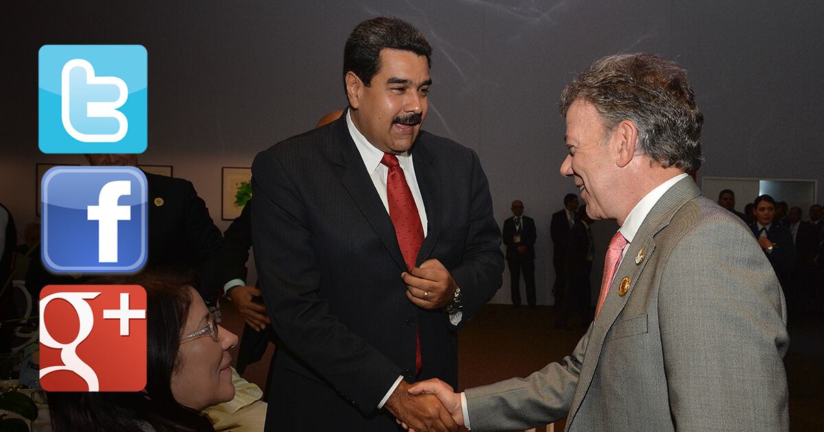 Juan Manuel Santos y Nicolás Maduro.