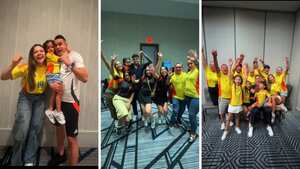 Selección Colombia celebra junto a sus familias el paso a la final de Copa América 2024