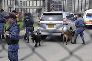 Exterior de la cárcel La Picota, en Bogotá, donde se encuentra recluido el excombatiente Jesús Santrich.