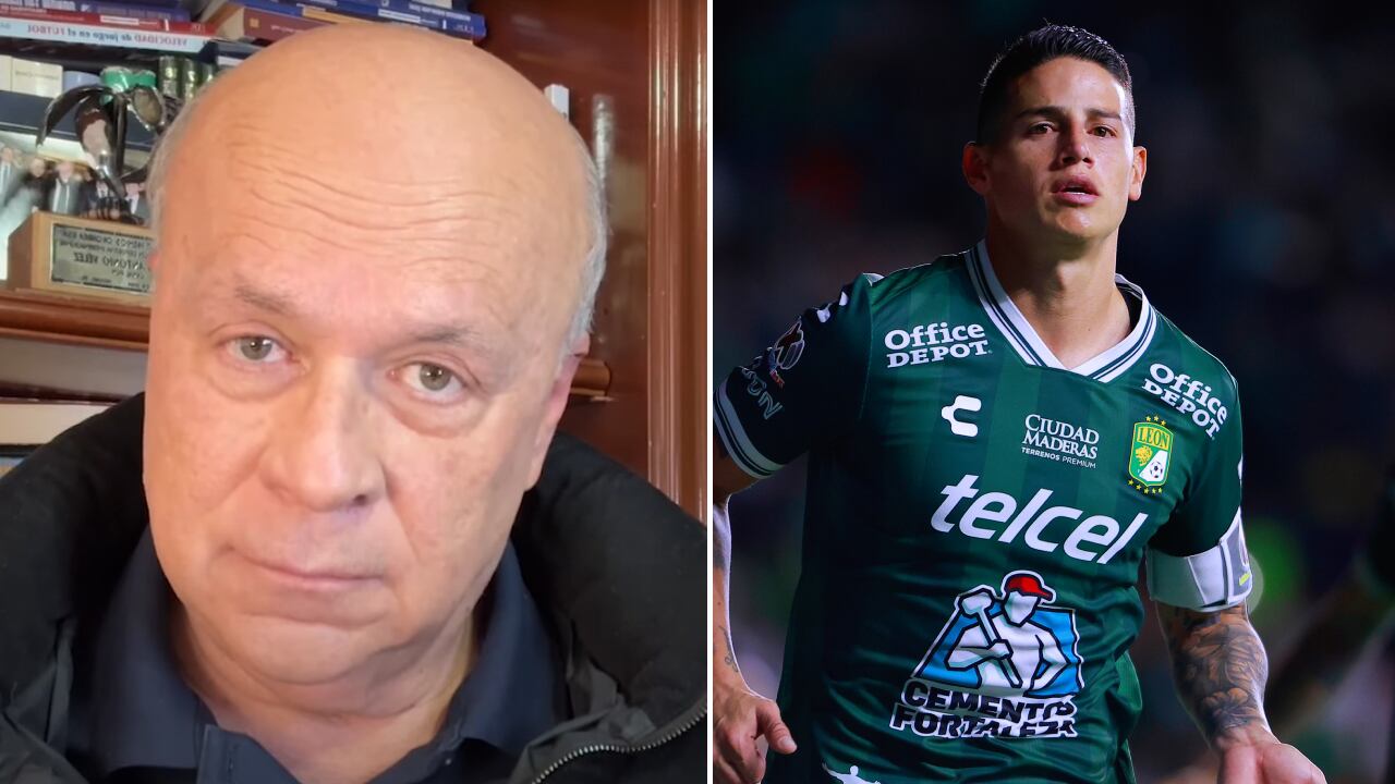 Carlos Antonio Vélez destacó el partido de James Rodríguez en León vs. Mazatlán.