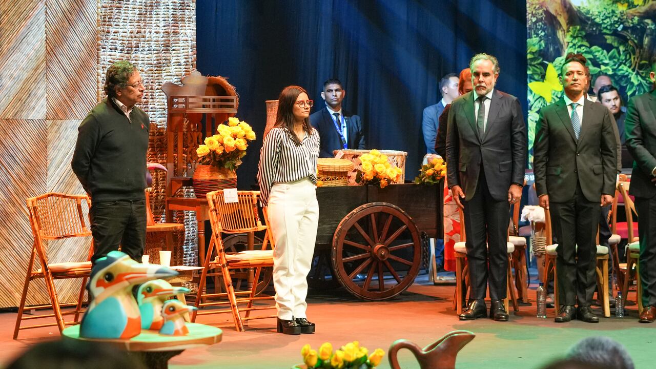 Presidente Gustavo Petro en la presentación del gabinete.