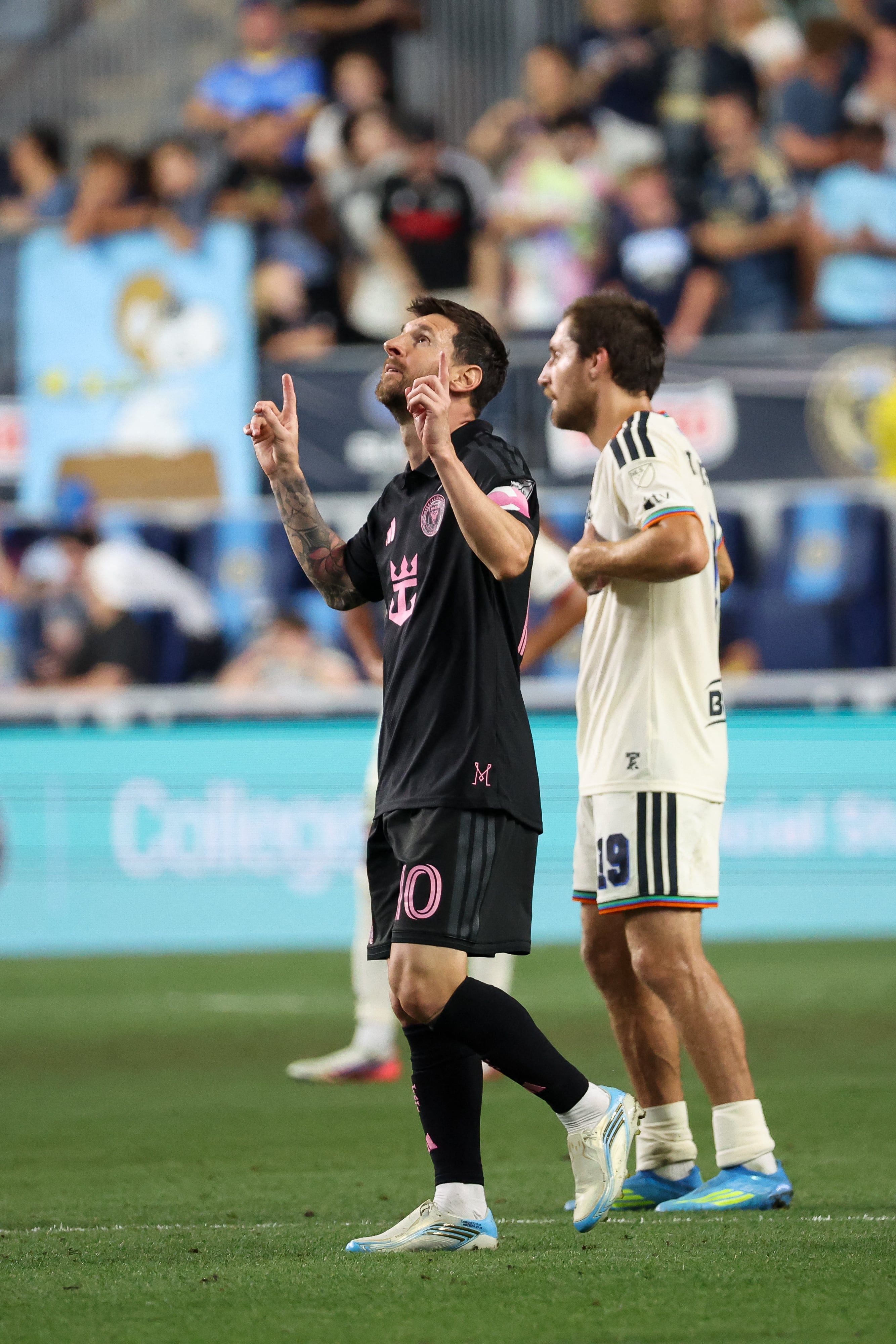 Lionel Messi celebra un gol tras la muerte de su padre con Inter Miami