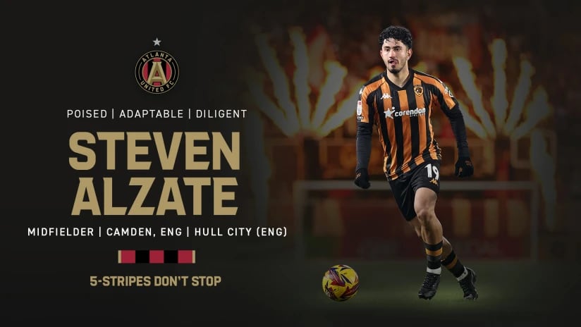 Presentación de Steven Alzate como nuevo jugador de Atlanta United.