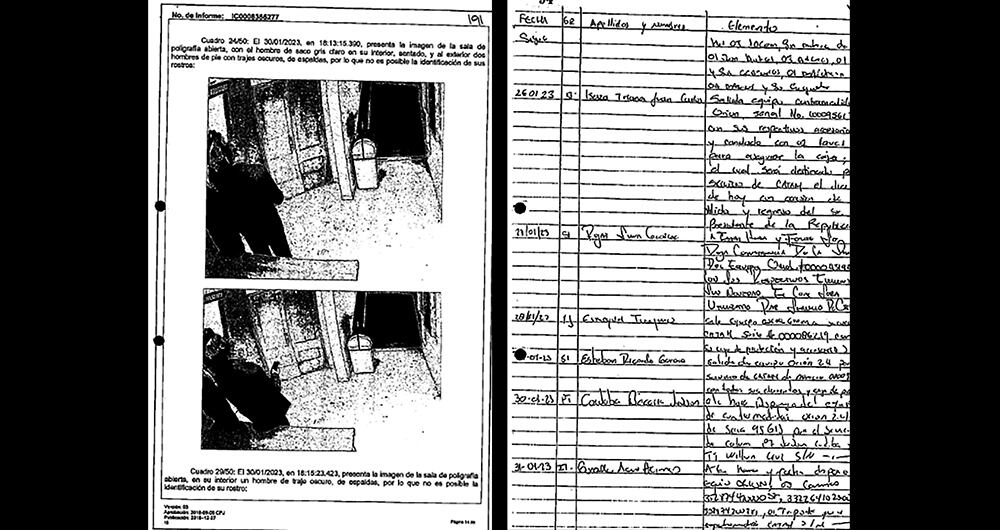 Imágenes de la sala de poligrafía contra Marelbys Meza.