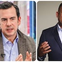 El ministro del Interior, Rodrigo Lara, y el gobernador de Nariño, Luis Alfonso Escobar.