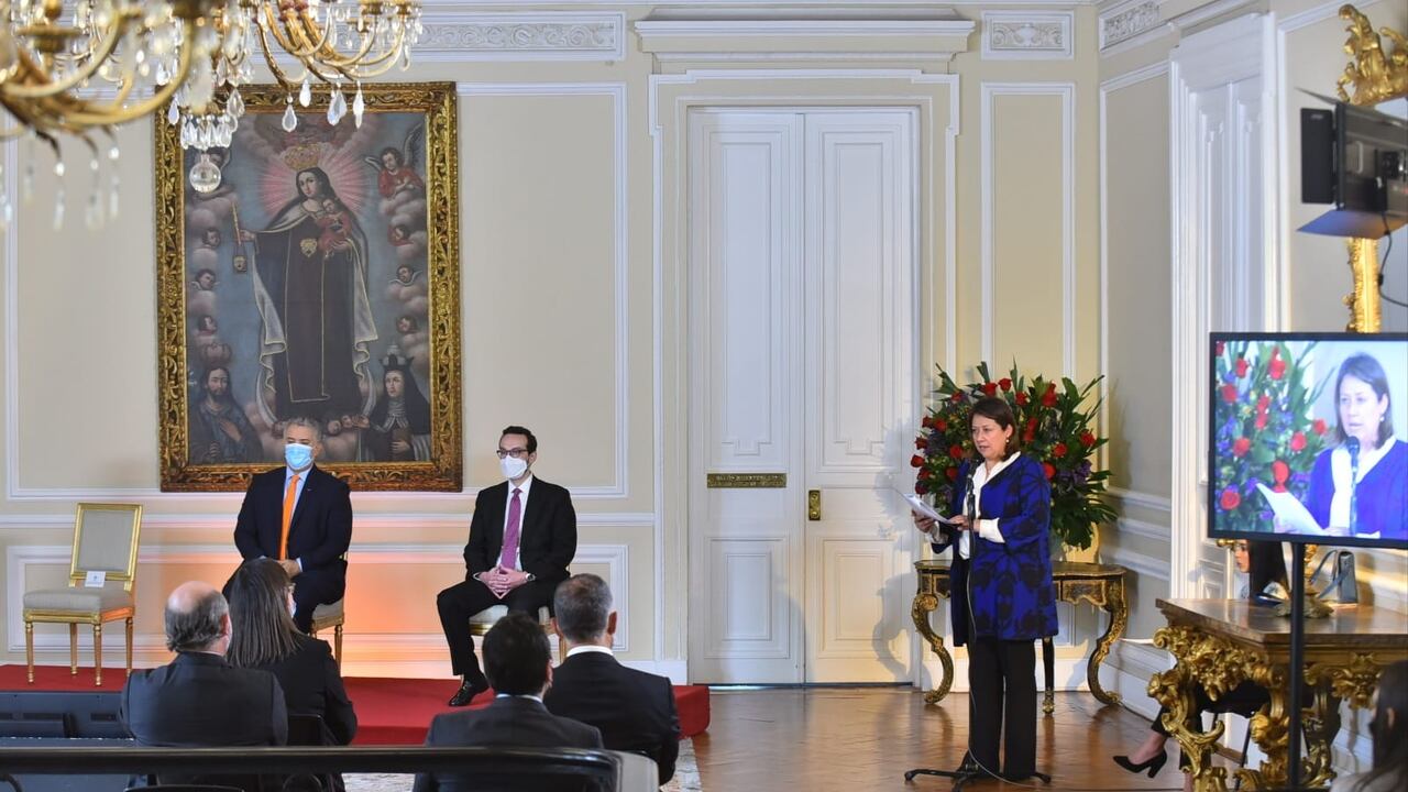 Ministra de Comercio, María Ximena Lombana.