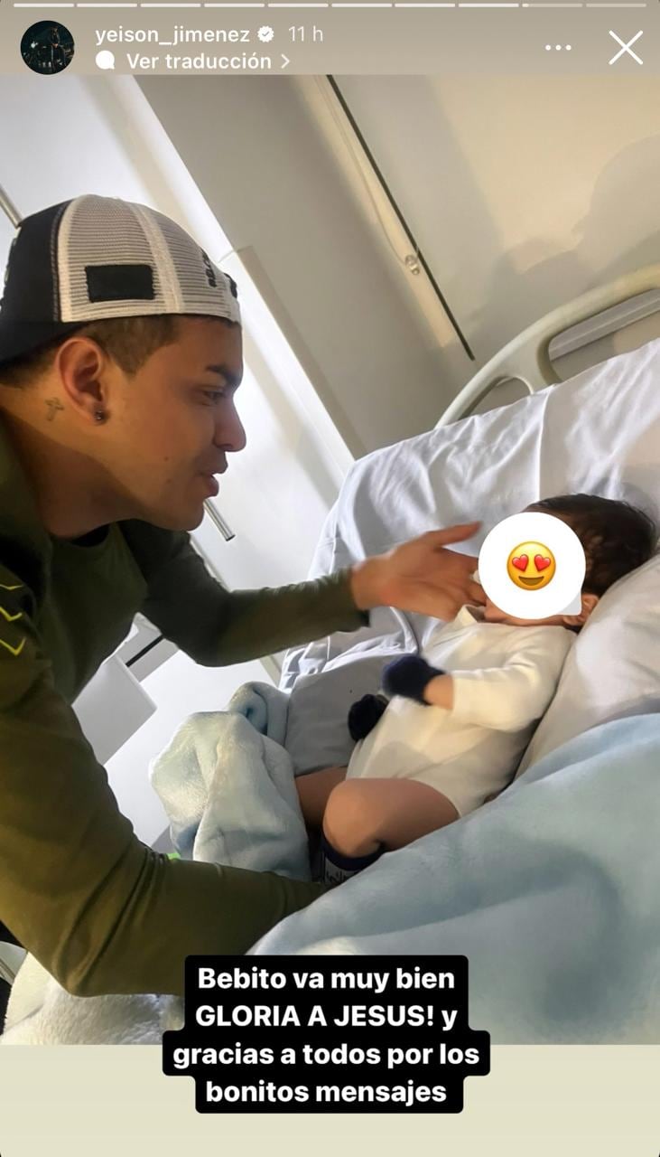 Yeison Jiménez habló del estado de salud de su hijo Santiago