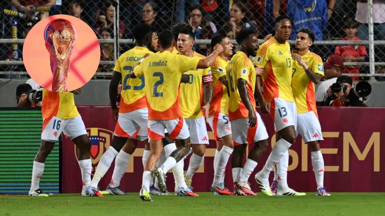 Jugadores de la Selección Colombia y la Copa del Mundial para el Mundial 2026.