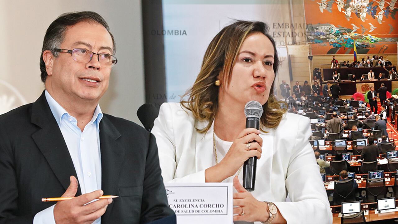 El presidente Gustavo Petro y la ministra Carolina Corcho insisten en defender una reforma que el país no conoce. Sin embargo, el Congreso tendrá la última palabra.