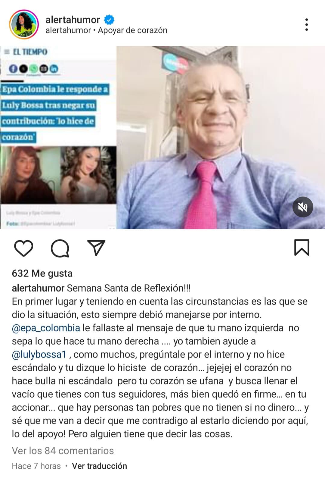 El humorista se sinceró sobre el malentendido entre ambas mujeres.
