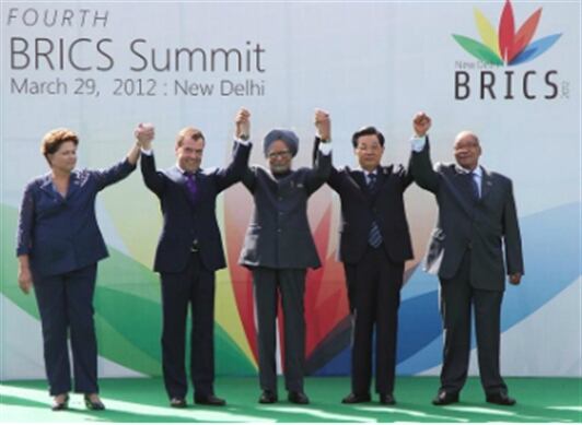 Brasil, Rusia, India, China y Sudáfrica, también conocidos como Brics