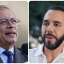 Los presidentes de Colombia, Gustavo Petro, y de El Salvador, Nayib Bukele.