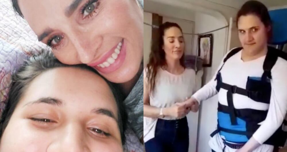 Luly Bossa junto a su hijo Ángelo