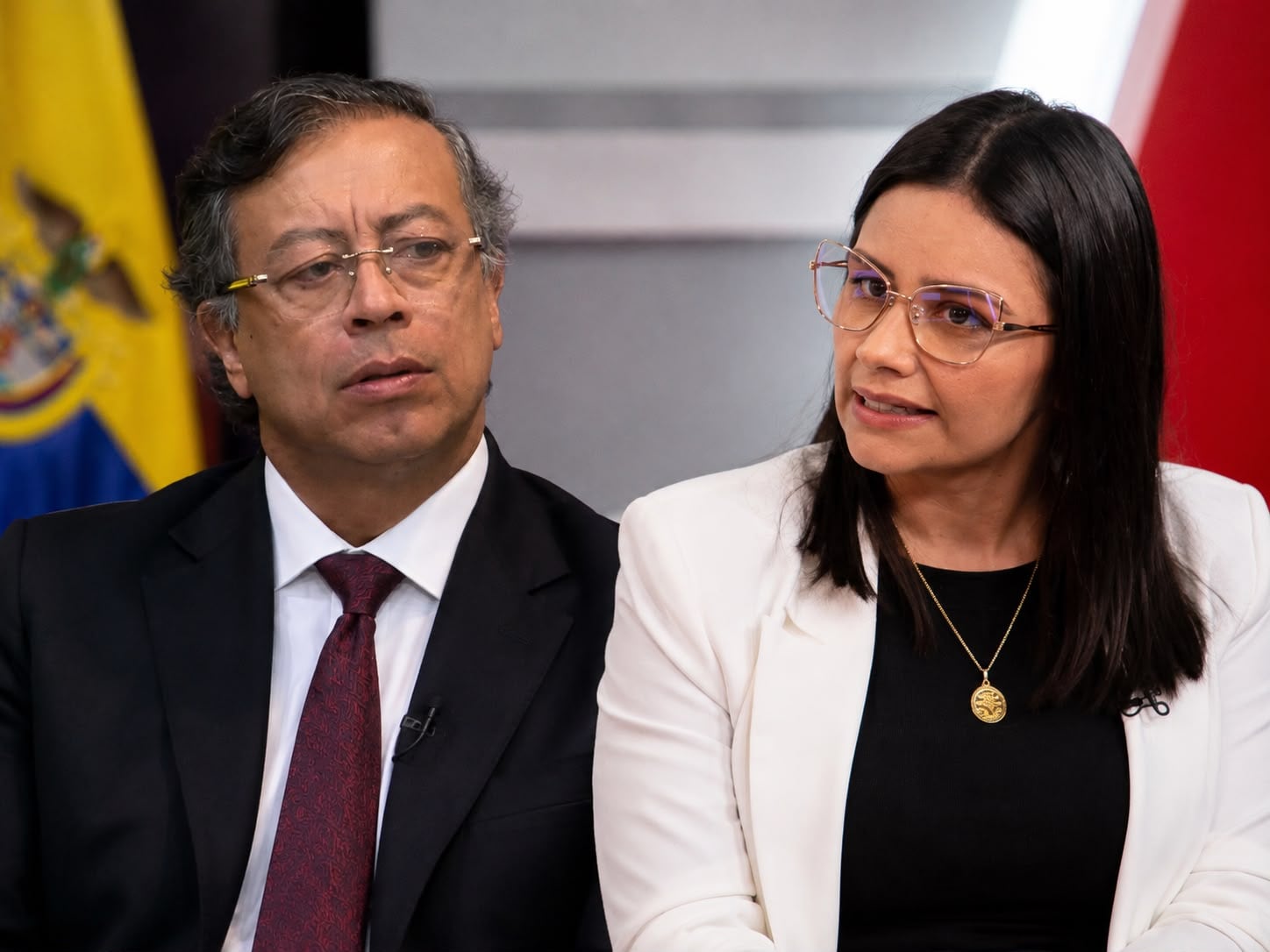 Gustavo Petro y Angie Rodríguez.