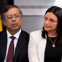 Gustavo Petro y Angie Rodríguez.