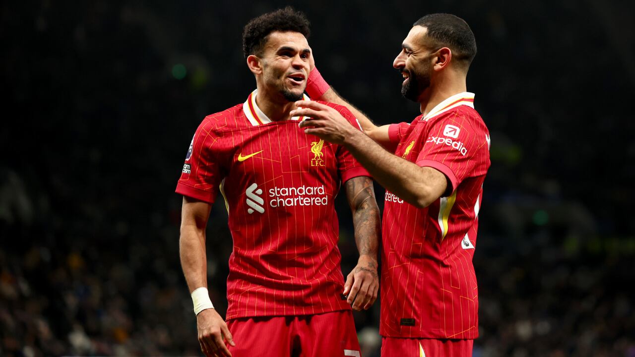 Mohamed Salah hizo una buena dupla con Luis Díaz en Liverpool