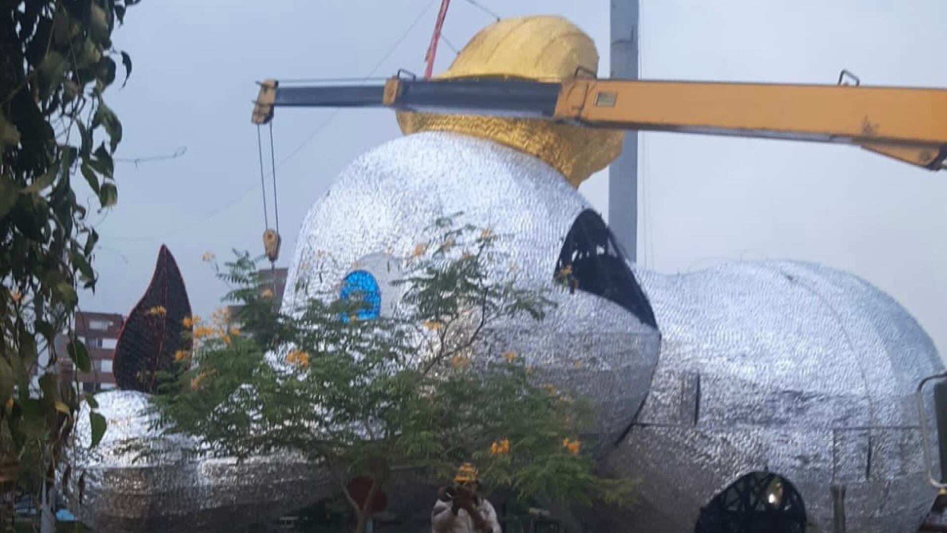 Alumbrados navideños en Medellín.
