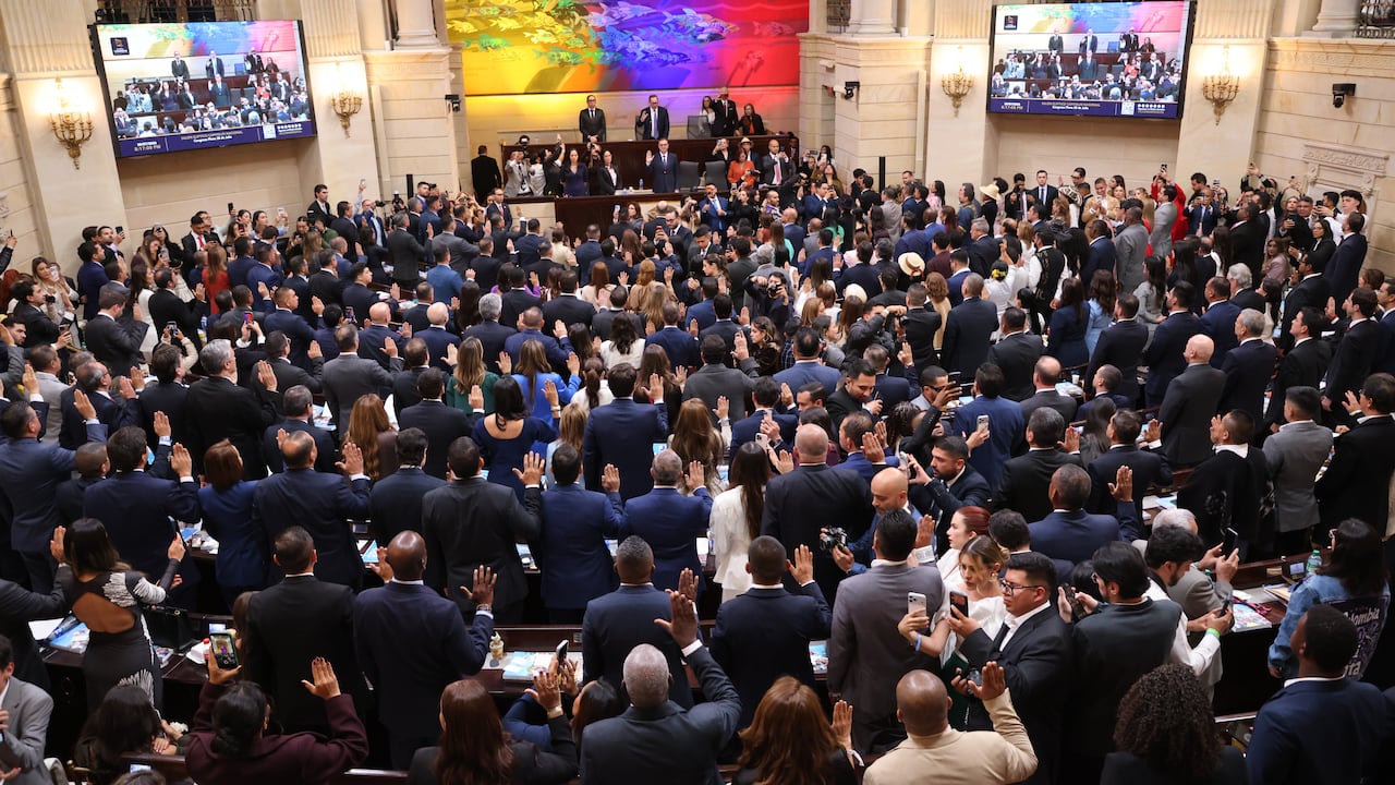Juramento de los congresistas.