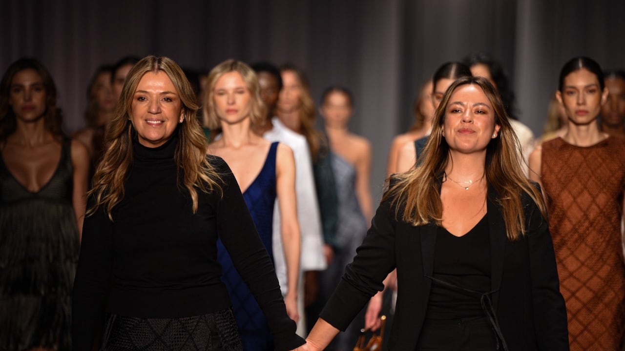 Palma Canaria fue una de las marcas que desfiló por la Pasarela Colectivo Artesanal, una presentación que rindió homenaje a los artesanos colombianos.