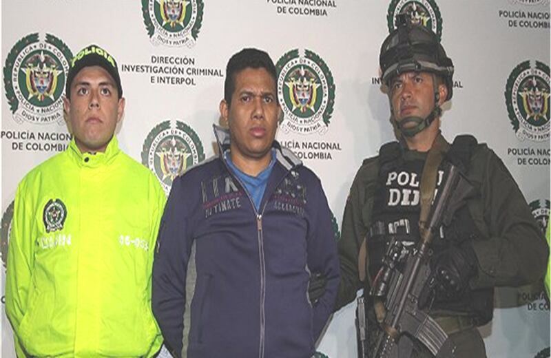 1.658 capturados en 2013. Noviembre 9: Cipriam Manuel Andrés, alias Visaje. Jefe principal en Norte de Santander.