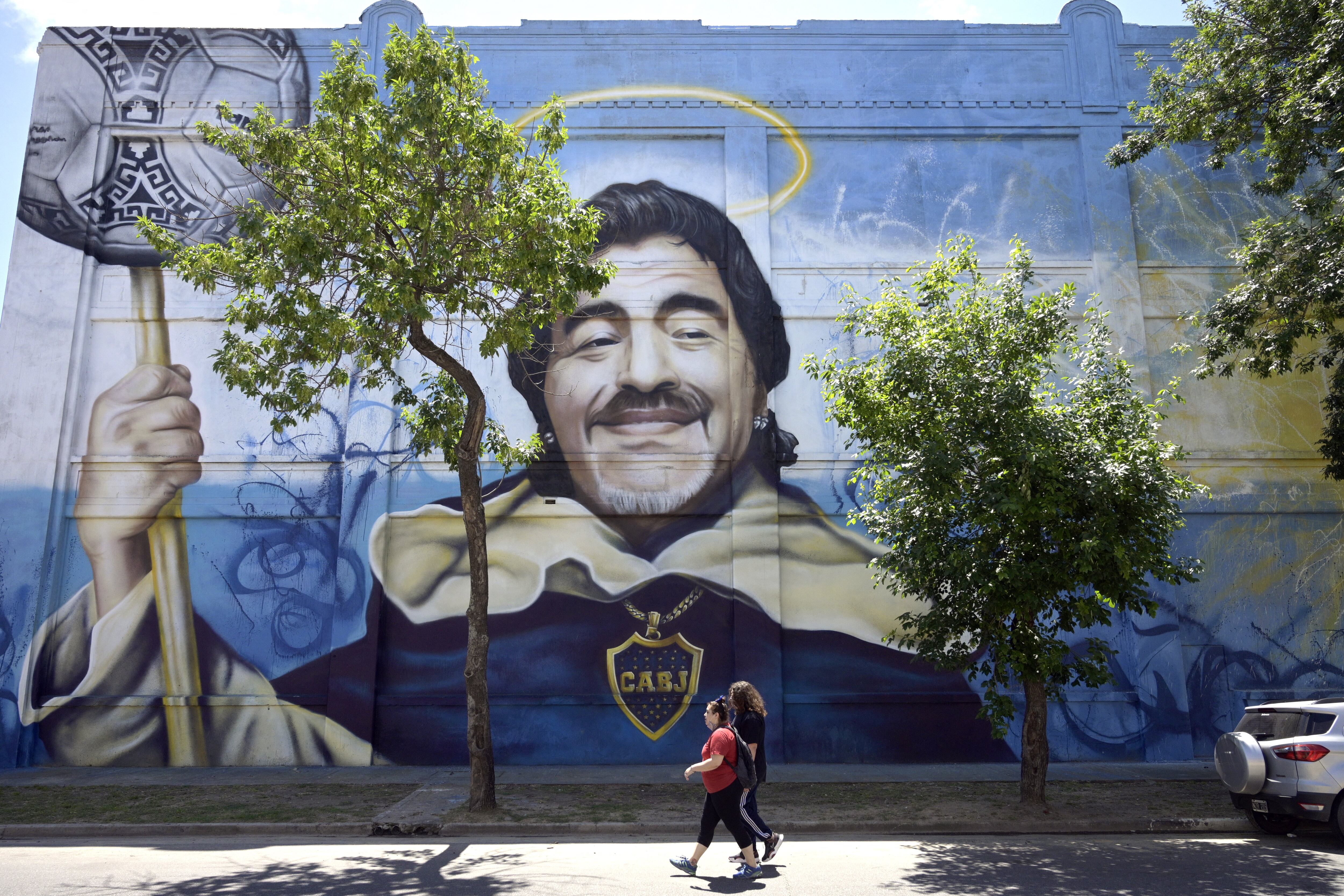 Mural de Diego Armando Maradona