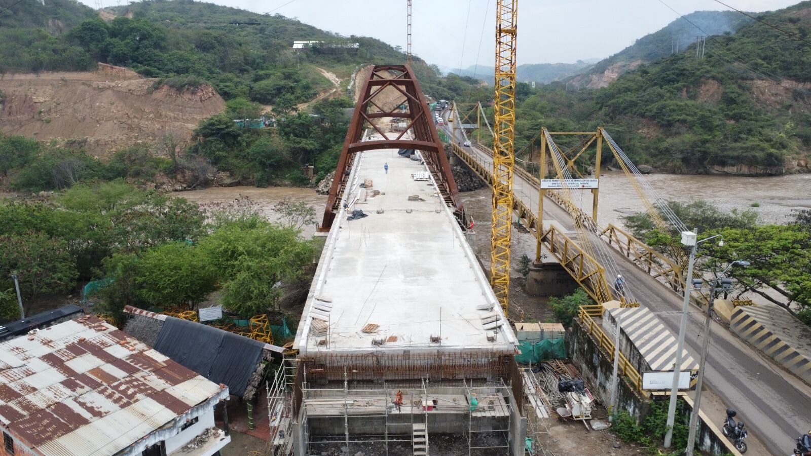 Así se encuentra actualmente el puente.