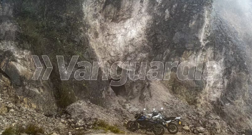 Bocamina en el páramo de Santurbán.