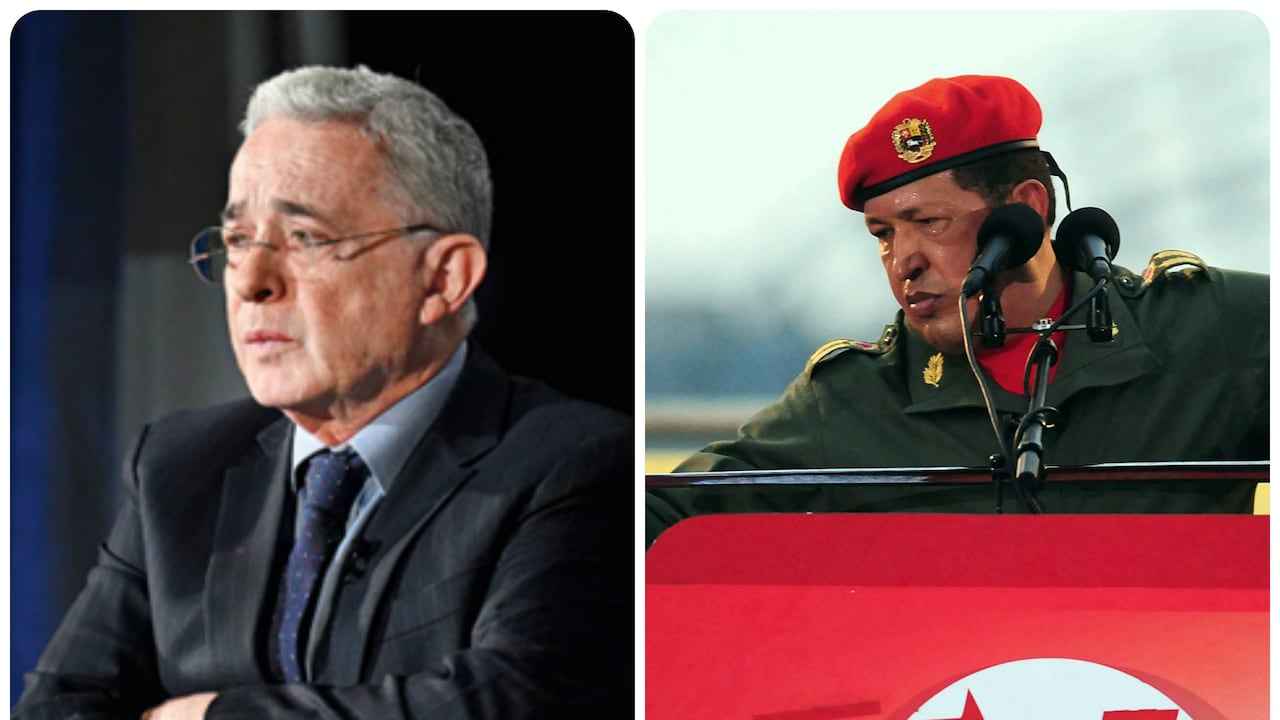 Álvaro Uribe, expresidente de Colombia, recordó a Hugo Chávez, fallecido presidente de Venezuela.