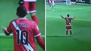 James Rodríguez hizo reclamo en Rayo Vallecano.