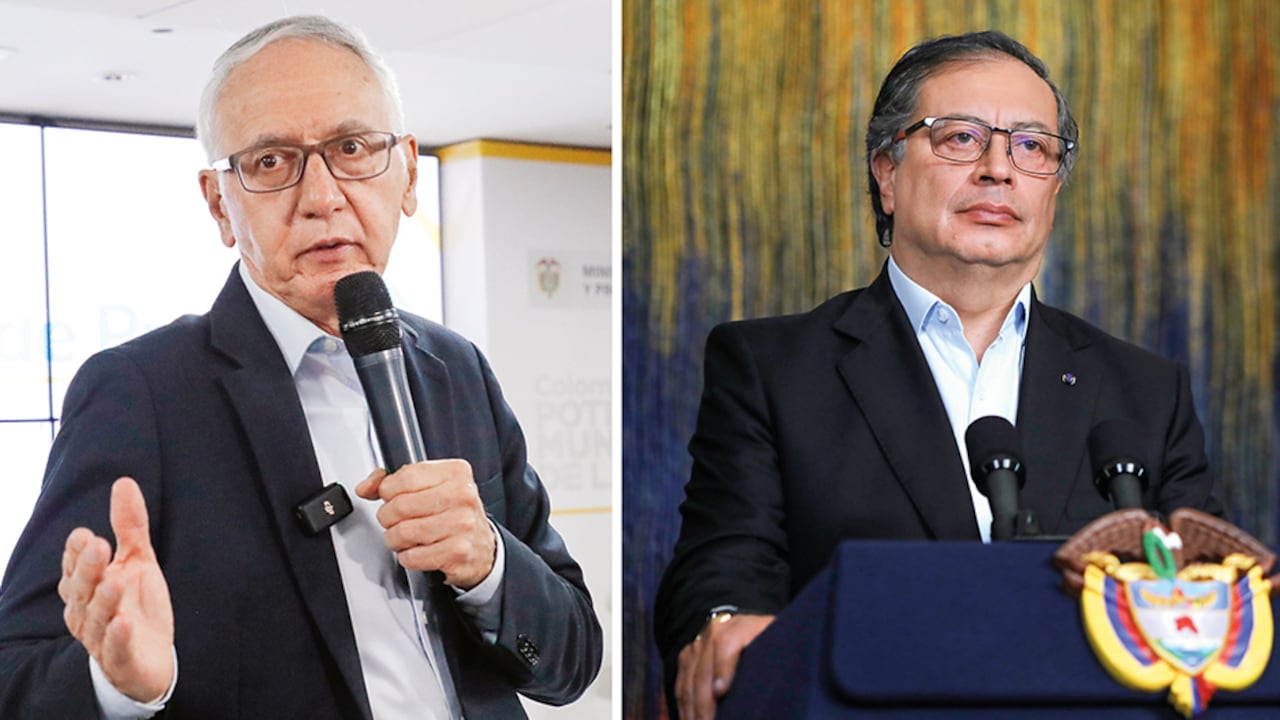Ministro de Salud, Guillermo Alfonso Jaramillo y el presidente Gustavo Petro