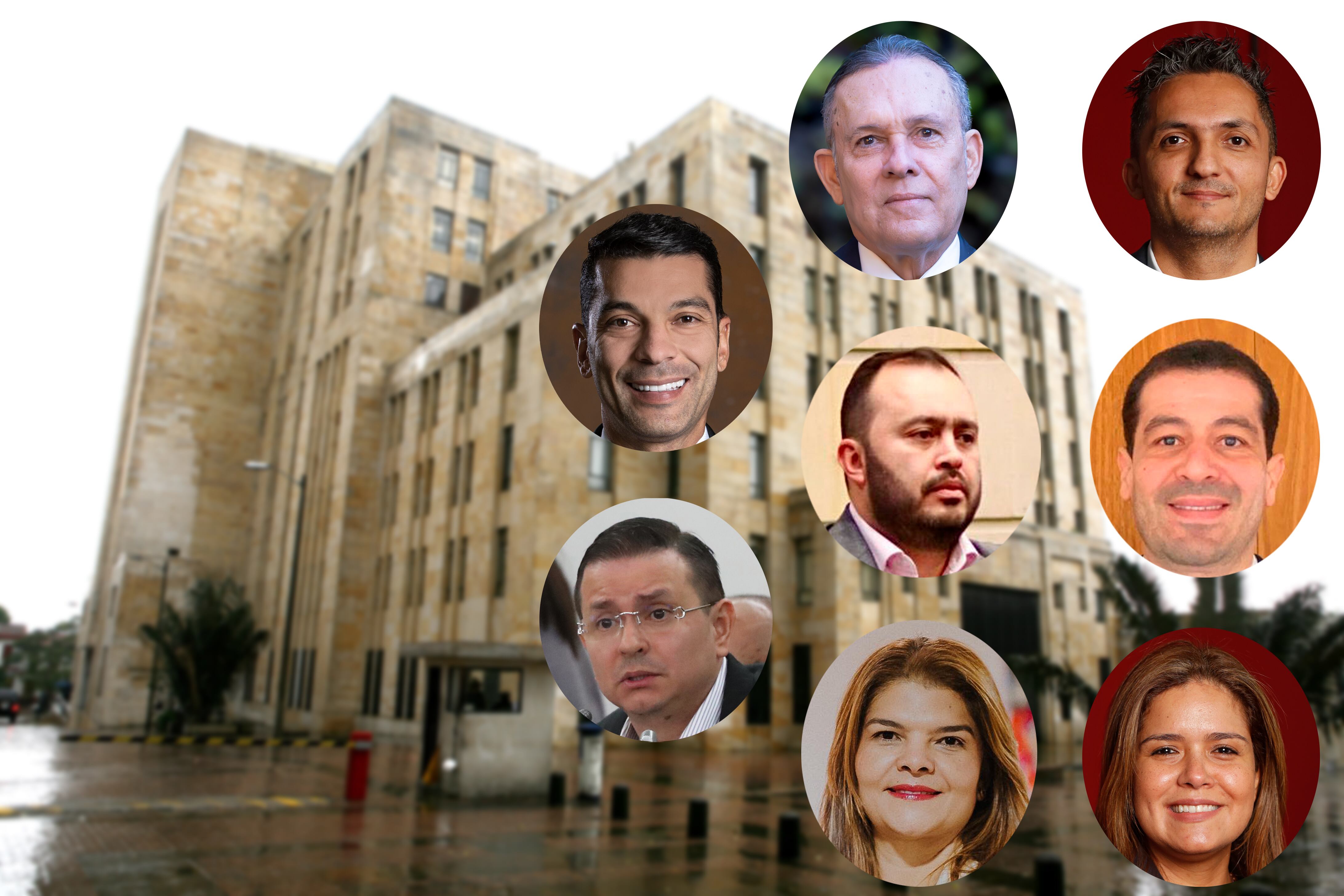 Juan Diego Echavarría, Jairo Castellanos, Efraín Cepeda, Juan Carlos Garcés, Juan Pablo Gallo, José Gnecco, Liliana Bitar y Karina Espinosa