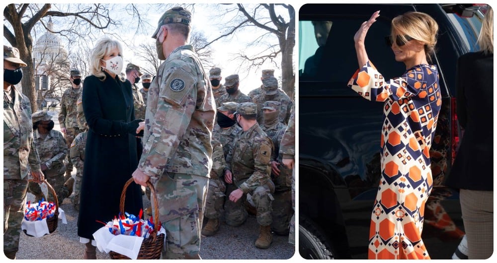 Melania Trump Jill Biden