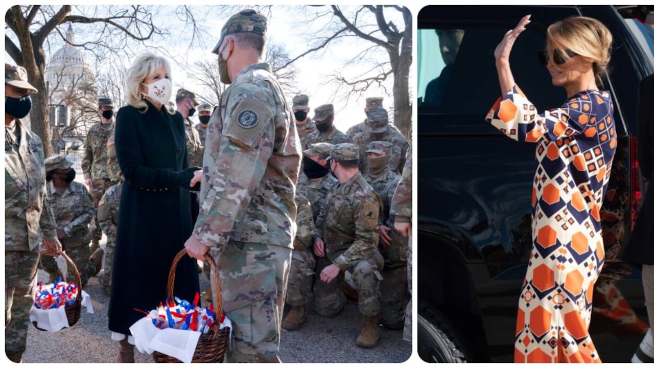 Melania Trump y Jill Biden