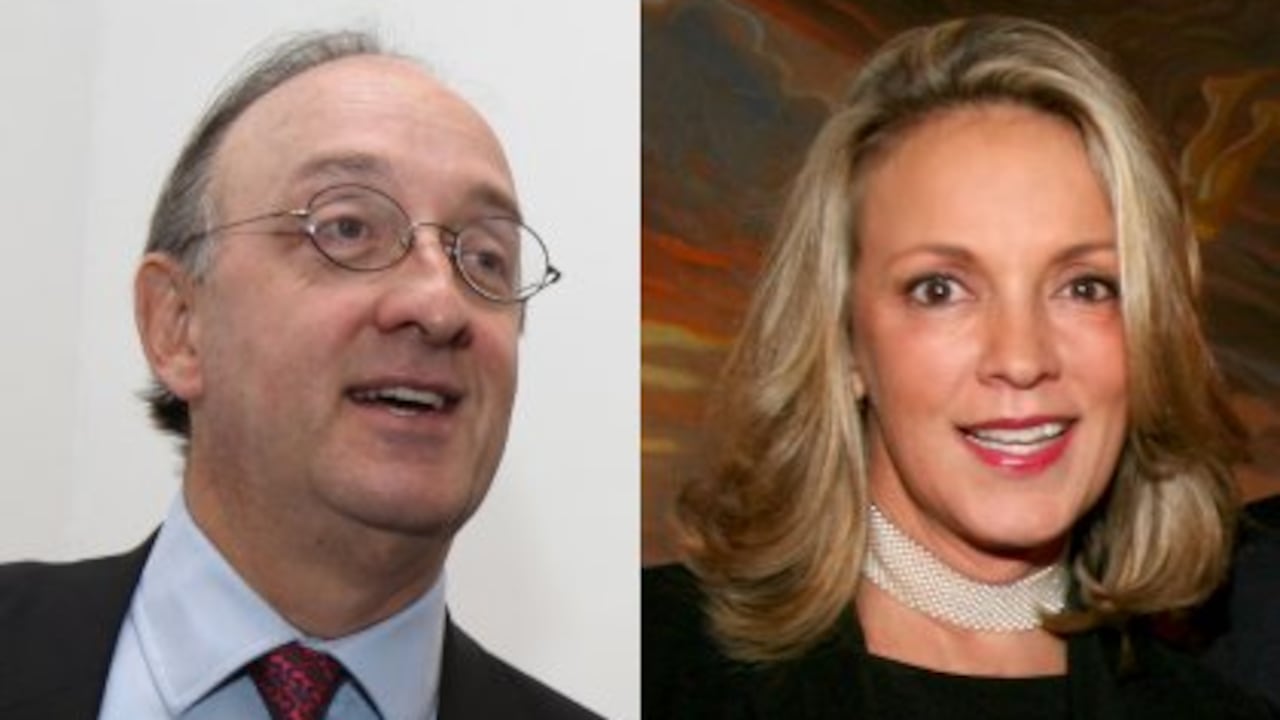 Guillermo Fernández de Soto (izquierda), María Emma Mejía (derecha); ex cancilleres colombianos.