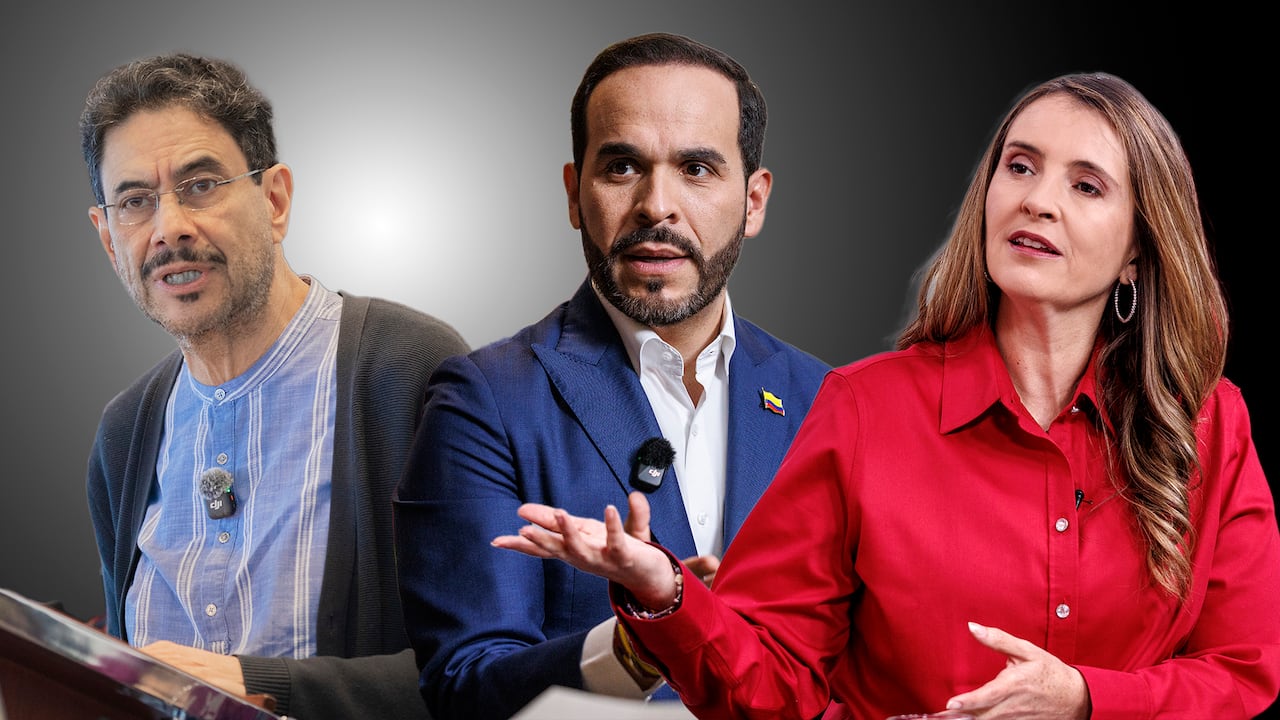 Iván Cepeda, Abelardo de la Espriella y Paloma Valencia.