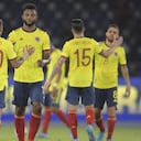 Colombia´s players celebrate at the end of a South American qualification football match against Bolivia for the FIFA World Cup Qatar 2022, at the Metropolitano Roberto Melendez stadium in Barranquilla, Colombia, on March 24, 2022.
Raul ARBOLEDA / AFP