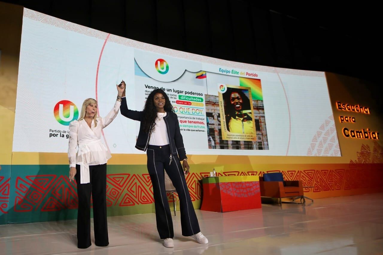 Caterine Ibargüen y Dilian Francisca Toro Partido de la U