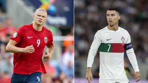 Erling Haaland y Cristiano Ronaldo.
