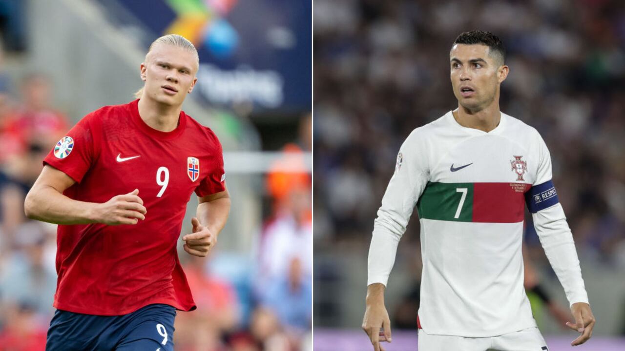 Haaland y Cristiano Ronaldo