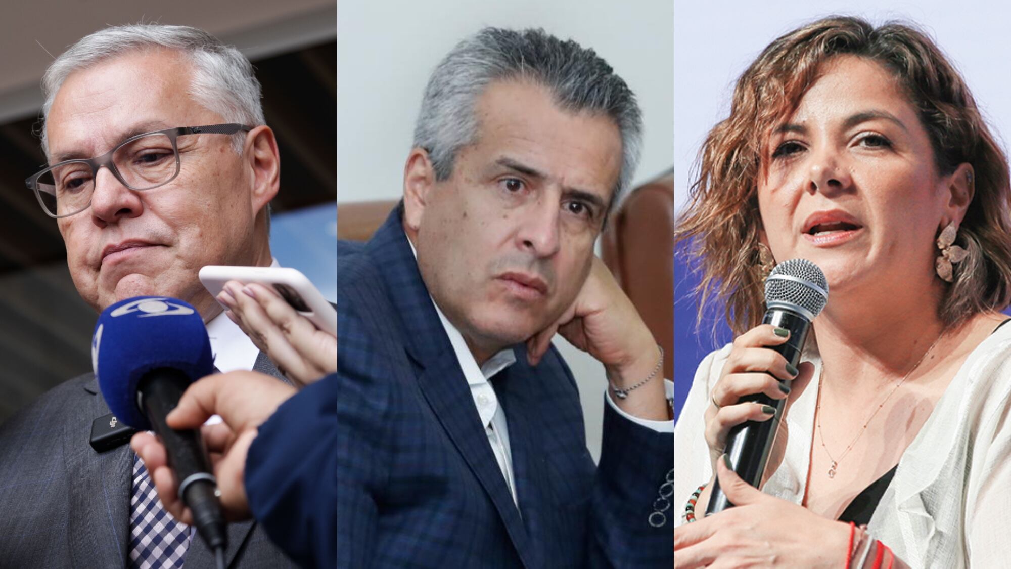 Néstor Osuna, Luis Fernando Velasco y Jhenifer Mojica.