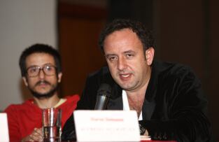 De izquierda a Derecha; Martín Giraldo, Director de la Capsula y Alfredo Villaveces, Productor de Espectaculos de Evenpro.