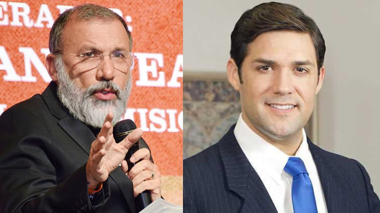 Roy Barreras y Alfred Santamaría