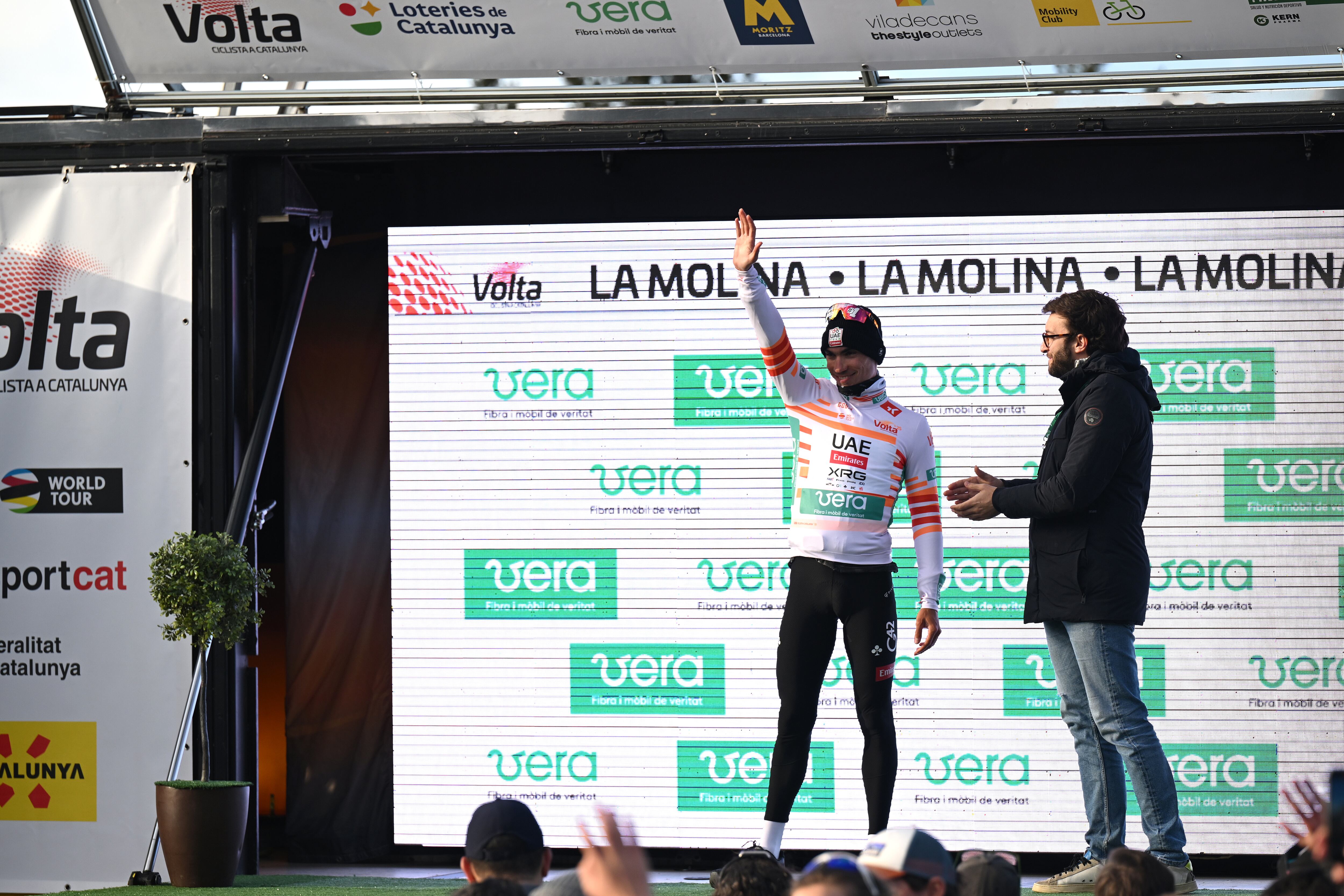 Juan Ayuso, líder parcial en la Vuelta a Cataluña.