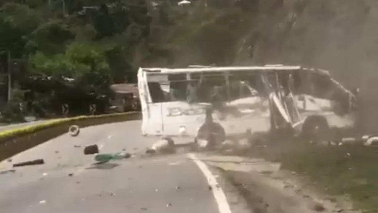 accidente en vía de Cundinamarca.