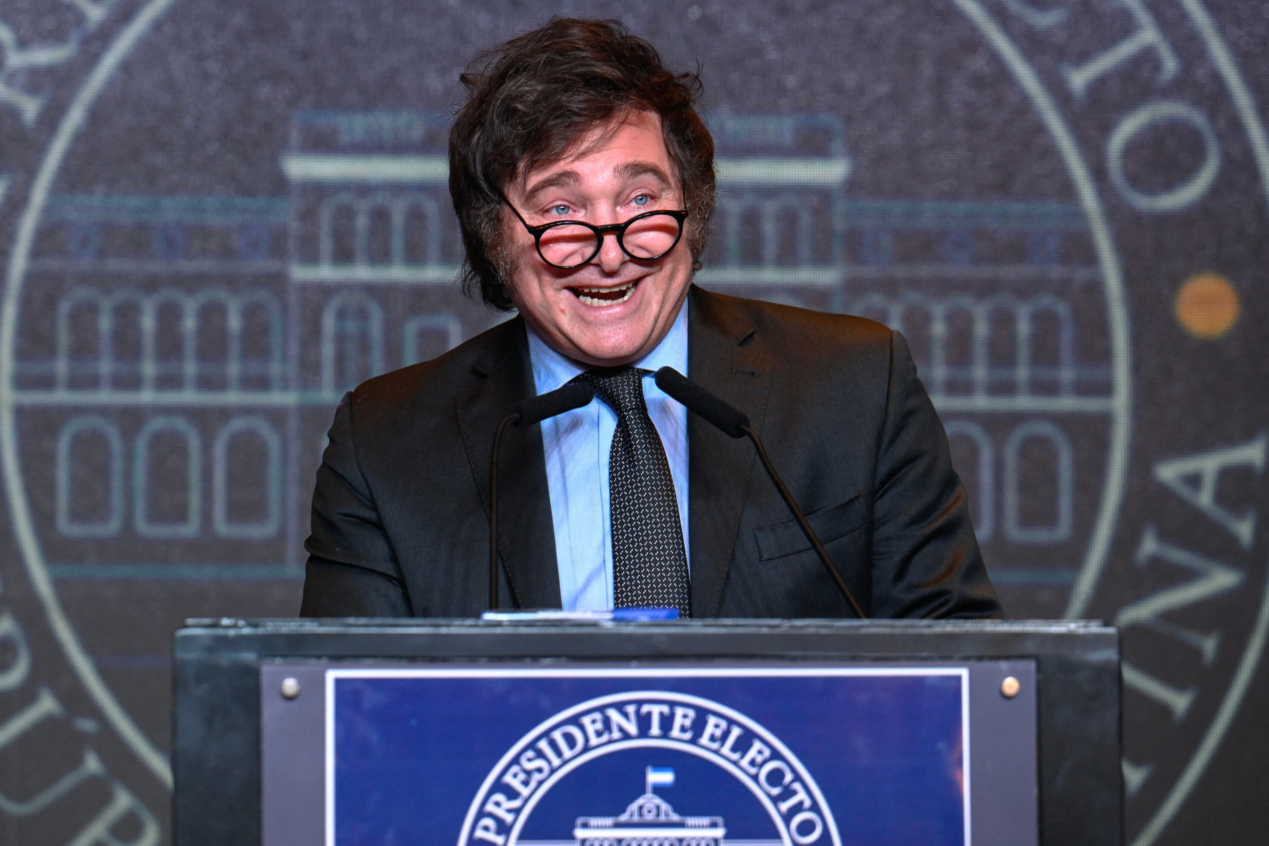 Javier Milei dio su primer discurso como presidente electo de Argentina en la noche de este 19 de noviembre.