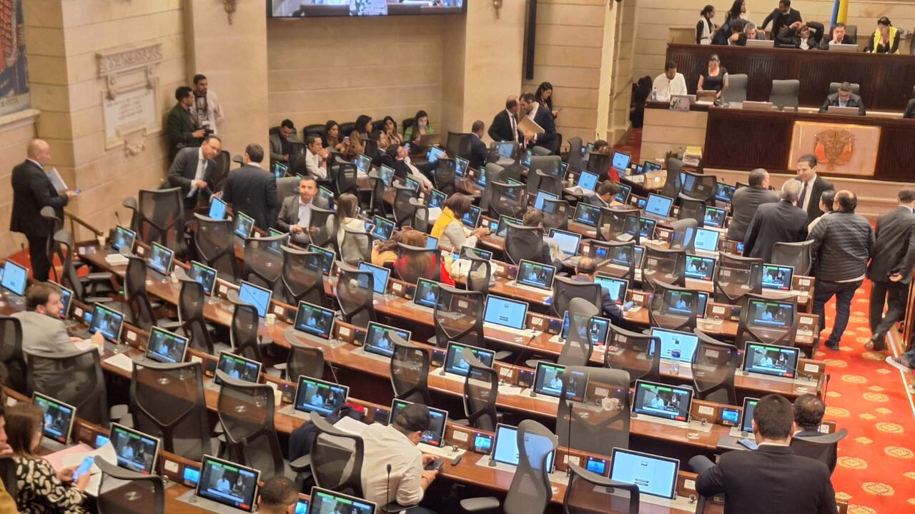 Así luce la Cámara de Representantes al comienzo del estudio de la reforma a la salud.