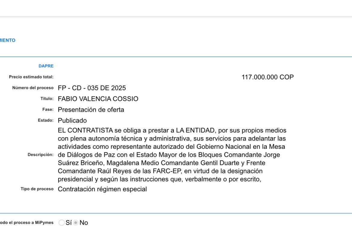 Contrato Fabio Valencia Cossio