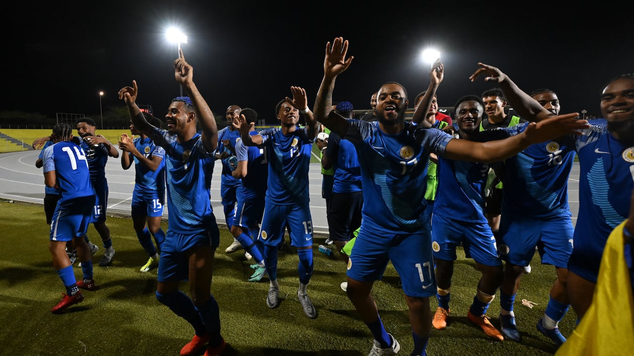 Jugadores de Curazao.